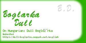 boglarka dull business card